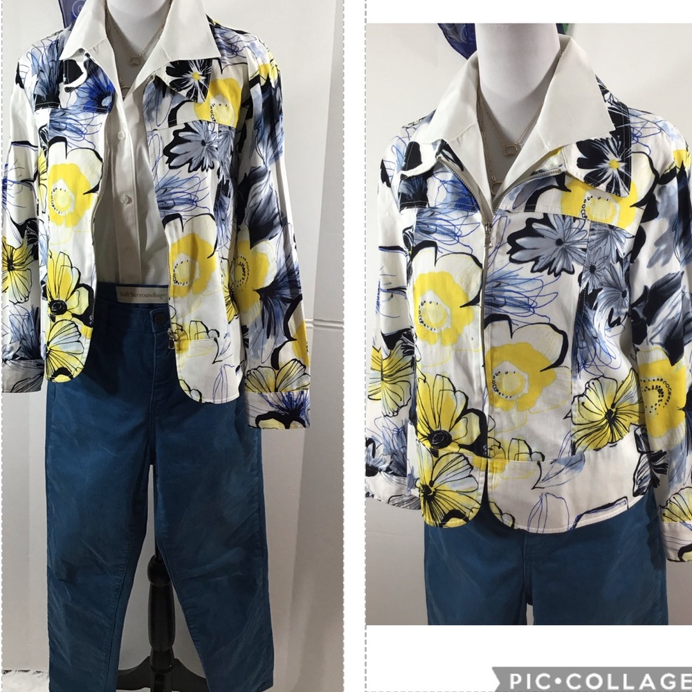 Drapers & Damon’s zip front jacket PM